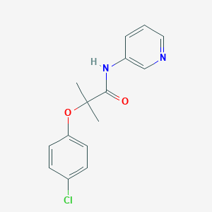 molecular formula C15H15ClN2O2 B366061 2-(4-chlorophenoxy)-2-methyl-N-(pyridin-3-yl)propanamide CAS No. 105549-70-0