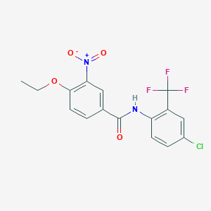 N-[4-chloro-2-(trifluoromethyl)phenyl]-4-ethoxy-3-nitrobenzamide