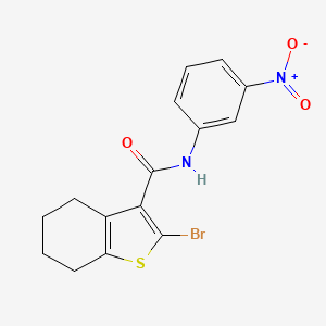 2-bromo-N-(3-nitrophenyl)-4,5,6,7-tetrahydro-1-benzothiophene-3-carboxamide