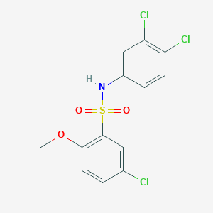 5-chloro-N-(3,4-dichlorophenyl)-2-methoxybenzenesulfonamide