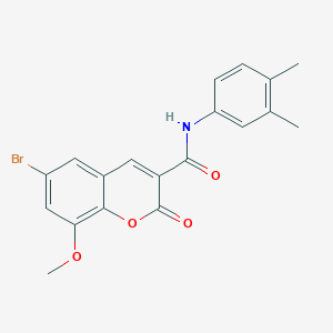 6-bromo-N-(3,4-dimethylphenyl)-8-methoxy-2-oxo-2H-chromene-3-carboxamide