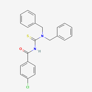 4-chloro-N-(dibenzylcarbamothioyl)benzamide