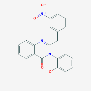 3-(2-Methoxyphenyl)-2-[(3-nitrophenyl)methyl]quinazolin-4-one