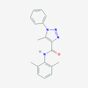molecular formula C18H18N4O B366081 N-(2,6-dimethylphenyl)-5-methyl-1-phenyl-1H-1,2,3-triazole-4-carboxamide CAS No. 924841-12-3