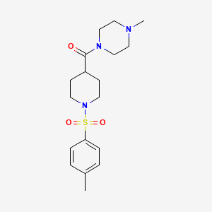 {1-[(4-Methylphenyl)sulfonyl]piperidin-4-yl}(4-methylpiperazin-1-yl)methanone