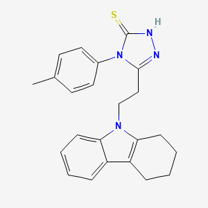 4-(4-methylphenyl)-5-[2-(1,2,3,4-tetrahydro-9H-carbazol-9-yl)ethyl]-4H-1,2,4-triazole-3-thiol