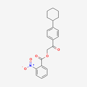 2-(4-cyclohexylphenyl)-2-oxoethyl 2-nitrobenzoate