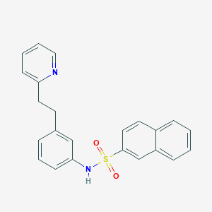 N-{3-[2-(2-pyridinyl)ethyl]phenyl}-2-naphthalenesulfonamide