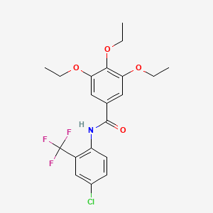 N-[4-chloro-2-(trifluoromethyl)phenyl]-3,4,5-triethoxybenzamide