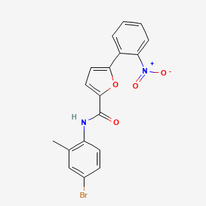 N-(4-bromo-2-methylphenyl)-5-(2-nitrophenyl)-2-furamide