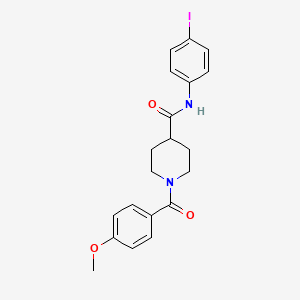 N-(4-iodophenyl)-1-[(4-methoxyphenyl)carbonyl]piperidine-4-carboxamide