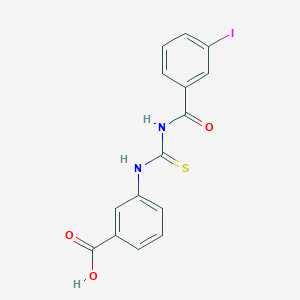 3-({[(3-Iodophenyl)carbonyl]carbamothioyl}amino)benzoic acid