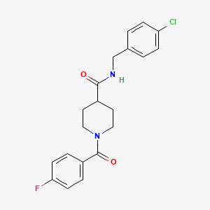 N-(4-chlorobenzyl)-1-[(4-fluorophenyl)carbonyl]piperidine-4-carboxamide