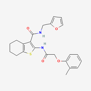 N-(2-furylmethyl)-2-{[(2-methylphenoxy)acetyl]amino}-4,5,6,7-tetrahydro-1-benzothiophene-3-carboxamide