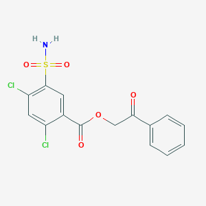 2-oxo-2-phenylethyl 5-(aminosulfonyl)-2,4-dichlorobenzoate