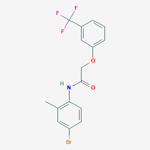 N-(4-bromo-2-methylphenyl)-2-[3-(trifluoromethyl)phenoxy]acetamide