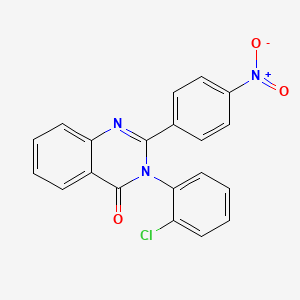 3-(2-chlorophenyl)-2-(4-nitrophenyl)-4(3H)-quinazolinone