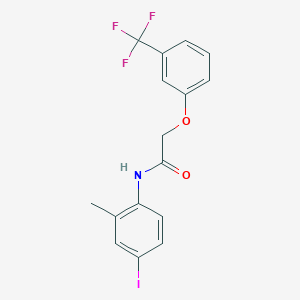 N-(4-iodo-2-methylphenyl)-2-[3-(trifluoromethyl)phenoxy]acetamide