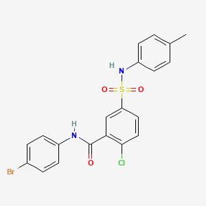 N-(4-bromophenyl)-2-chloro-5-[(4-methylphenyl)sulfamoyl]benzamide