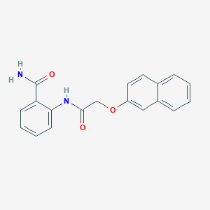 molecular formula C19H16N2O3 B366103 2-{[(2-Naphthyloxy)acetyl]amino}benzamide CAS No. 349644-31-1