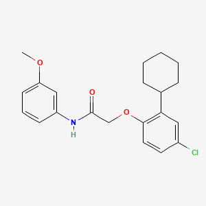 2-(4-chloro-2-cyclohexylphenoxy)-N-(3-methoxyphenyl)acetamide