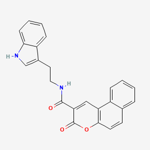 N-[2-(1H-indol-3-yl)ethyl]-3-oxo-3H-benzo[f]chromene-2-carboxamide