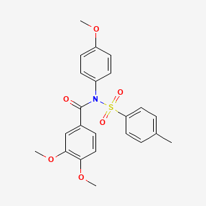 3,4-DIMETHOXY-N-(4-METHOXYPHENYL)-N-(4-METHYLBENZENESULFONYL)BENZAMIDE