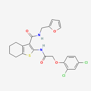 2-{[(2,4-dichlorophenoxy)acetyl]amino}-N-(2-furylmethyl)-4,5,6,7-tetrahydro-1-benzothiophene-3-carboxamide