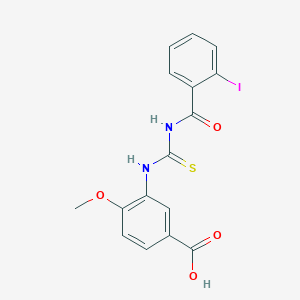 3-({[(2-iodobenzoyl)amino]carbonothioyl}amino)-4-methoxybenzoic acid