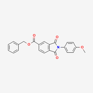 benzyl 2-(4-methoxyphenyl)-1,3-dioxo-5-isoindolinecarboxylate