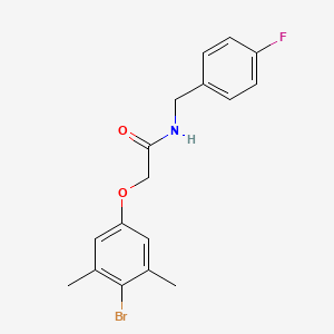 2-(4-bromo-3,5-dimethylphenoxy)-N-(4-fluorobenzyl)acetamide