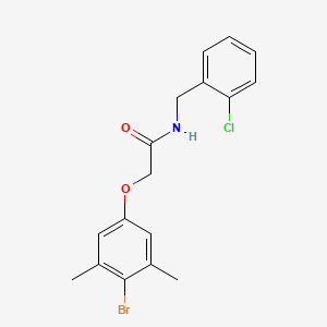 2-(4-bromo-3,5-dimethylphenoxy)-N-(2-chlorobenzyl)acetamide