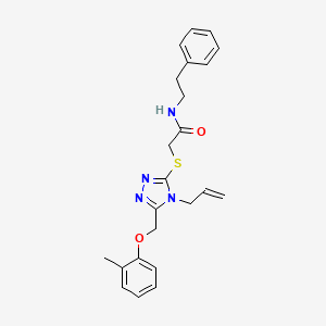 2-({4-allyl-5-[(2-methylphenoxy)methyl]-4H-1,2,4-triazol-3-yl}thio)-N-(2-phenylethyl)acetamide