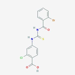 4-({[(2-bromobenzoyl)amino]carbonothioyl}amino)-2-chlorobenzoic acid