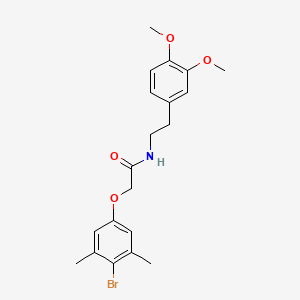 2-(4-bromo-3,5-dimethylphenoxy)-N-[2-(3,4-dimethoxyphenyl)ethyl]acetamide