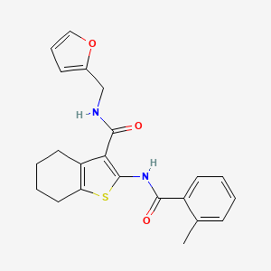 N-(2-furylmethyl)-2-[(2-methylbenzoyl)amino]-4,5,6,7-tetrahydro-1-benzothiophene-3-carboxamide