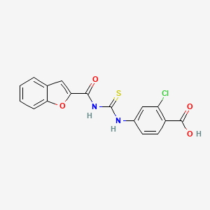 4-({[(1-benzofuran-2-ylcarbonyl)amino]carbonothioyl}amino)-2-chlorobenzoic acid