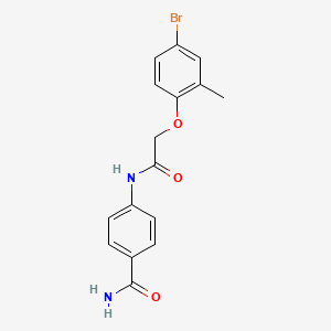 4-{[(4-bromo-2-methylphenoxy)acetyl]amino}benzamide