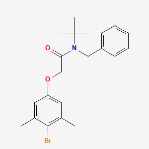 N-benzyl-2-(4-bromo-3,5-dimethylphenoxy)-N-(tert-butyl)acetamide