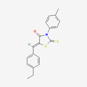 5-(4-ethylbenzylidene)-3-(4-methylphenyl)-2-thioxo-1,3-thiazolidin-4-one