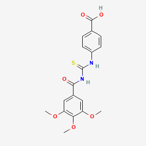 4-[(3,4,5-Trimethoxybenzoyl)carbamothioylamino]benzoic acid