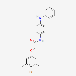 2-(4-bromo-3,5-dimethylphenoxy)-N-[4-(phenylamino)phenyl]acetamide