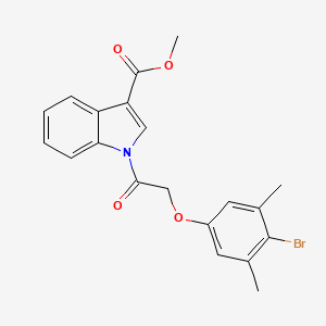 methyl 1-[(4-bromo-3,5-dimethylphenoxy)acetyl]-1H-indole-3-carboxylate