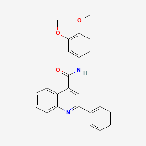 N-(3,4-dimethoxyphenyl)-2-phenylquinoline-4-carboxamide