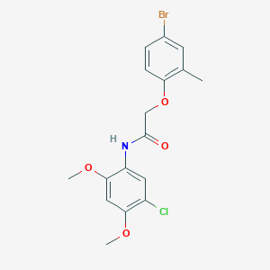 2-(4-bromo-2-methylphenoxy)-N-(5-chloro-2,4-dimethoxyphenyl)acetamide