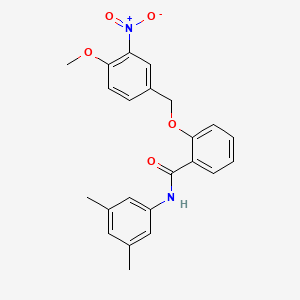 N-(3,5-dimethylphenyl)-2-[(4-methoxy-3-nitrobenzyl)oxy]benzamide