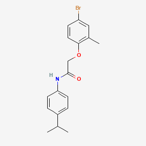 2-(4-bromo-2-methylphenoxy)-N-(4-isopropylphenyl)acetamide