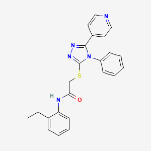 N-(2-ethylphenyl)-2-{[4-phenyl-5-(4-pyridinyl)-4H-1,2,4-triazol-3-yl]thio}acetamide