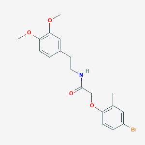 2-(4-bromo-2-methylphenoxy)-N-[2-(3,4-dimethoxyphenyl)ethyl]acetamide