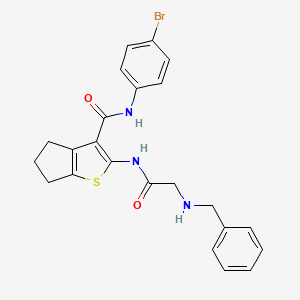 2-[[2-(benzylamino)acetyl]amino]-N-(4-bromophenyl)-5,6-dihydro-4H-cyclopenta[b]thiophene-3-carboxamide